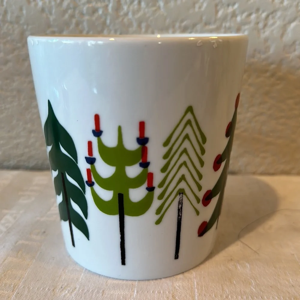 Crate&Barrel Jenny Bowers Evergreen Tree Mug